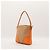 Prada Zweifarbige Schultertasche Beige Orange - Ansicht 4
