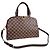 Borsa a tracolla Louis Vuitton Kensington Bowling Damier Marrone - vista 11
