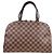 Borsa a tracolla Louis Vuitton Kensington Bowling Damier Marrone - vista 3