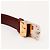 Must de Cartier Gürtel mit Gold- und Silberverschluss Braun Silber Hardware Gold hardware - Ansicht 3
