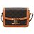Céline Borsa piccola Celine Triomphe in tela e pelle Tan Marrone Monogramma
