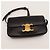 Céline Borsa a tracolla Triomphe in pelle di vitello Nero - vista 6