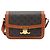 Céline Borsa a tracolla Celine Triomphe in tela e pelle di vitello Marrone Monogramma