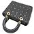 Borsa Lady Christian Dior in pelle d'agnello nera Nero - vista 4