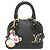 Borsa Louis Vuitton Alma BB Collaborazione Takashi Murakami Nero