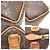 Borsa a tracolla Louis Vuitton Nano Speedy Marrone - vista 8