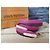 Louis Vuitton Schultergurt Cluny MM Leder Fuchsia Braun Pink - Ansicht 7