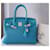 Borsa Hermès Birkin 30 Ghillies Pelle Togo Turchese Blu  - vista 3