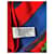 Foulard Chanel in cotone rosso e blu - vista 3