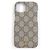 Funda para iPhone Gucci GG Supreme GG Logo Beige