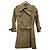 Autre Marque beautiful people Trench Coat con forro de leopardo Beige