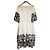 Autre Marque Chesty Tüll-Spitzenkleid Schwarz Weiß
