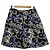 Autre Marque Falda Rene TISSUE Flower Art Negro