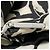Autre Marque Falda Rene TISSUE Flower Art Negro - vista 7
