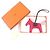 Hermès Rodeo Charm MM Charm Rosso - vista 2