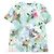 T-shirt in cotone Louis Vuitton con stampa flower Inside-out Blu Blu chiaro