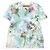 T-shirt in cotone Louis Vuitton con stampa flower Inside-out Blu Blu chiaro - vista 3