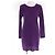Issey Miyake PLEATS PLEASE Kleid Polyesterkleid Lila