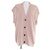 Chaleco de punto de cachemira Hermès 34 Rosa Beige