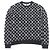 Sudadera de algodón jacquard Monogram Louis Vuitton Negro Blanco