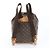 Louis Vuitton Monogram Montsouris GM Leder-Rucksack Braun - Ansicht 3