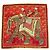 Hermès Foulard Hermes Carre 90 BELOVED INDIA Rosso Multicolore