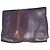 Jimmy Choo Pouch in pelle e camoscio Crudo Porpora Viola scuro
