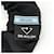 Scrunchie Prada con placca logo in nero  - vista 3