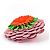 Loewe Bag Charm Stud Flower aus Leder Pink Grün Orange - Ansicht 3