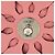 Loewe Bag Charm Stud Flower aus Leder Pink Grün Orange - Ansicht 4