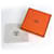 Silk In Hermès Hermes Eclipse Haarspange Silber Orange  - Ansicht 6