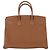 Hermès Borsa Hermes Birkin 35 in pelle Togo marrone - vista 3