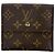 Portafoglio Tri-Fold Louis Vuitton in Monogram Marrone
