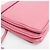 Borsa a tracolla in pelle da donna Prada SOFT CALF 1BD009 Rosa - vista 7