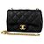 Borsa a tracolla Chanel Matelassé Coco Mark Chain Nero