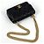 Borsa a tracolla Chanel Matelassé Coco Mark Chain Nero - vista 4