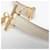 Hermès Bracelet Wrap Double Tour Hermes Croisière Doré Blanc cassé  - vue 7