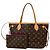 Borsa a mano Louis Vuitton Neverfull PM Marrone Rosa