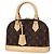 Louis Vuitton Alma BB Schultertasche Braun