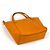 Bolso de mano de piel Gucci Soho Interlocking G Naranja - vista 2