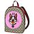 Zaino Gucci GG Supreme Bosco Sherry Line Marrone Rosa Rosso