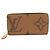 Cartera Zippy Monogram Reverse Louis Vuitton Castaño