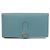 Hermès Hermes Bearn Soufflé Langbeutel Blau