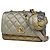 Borsa a tracolla Mini Matelassé Chanel Argento D'oro