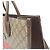 Tote Media Gucci Interlocking Tiger Marrone Beige - vista 10