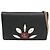 Portafoglio a catena/spalla in pelle Gucci Double G Crystal Bijou Nero
