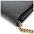 Portafoglio a catena/spalla in pelle Gucci Double G Crystal Bijou Nero - vista 12