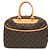 Louis Vuitton Monogram Deauville Handbag Brown