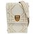 Borsa a tracolla con catena Christian Dior Diorama Studs Bianco