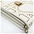 Borsa a tracolla con catena Christian Dior Diorama Studs Bianco - vista 7